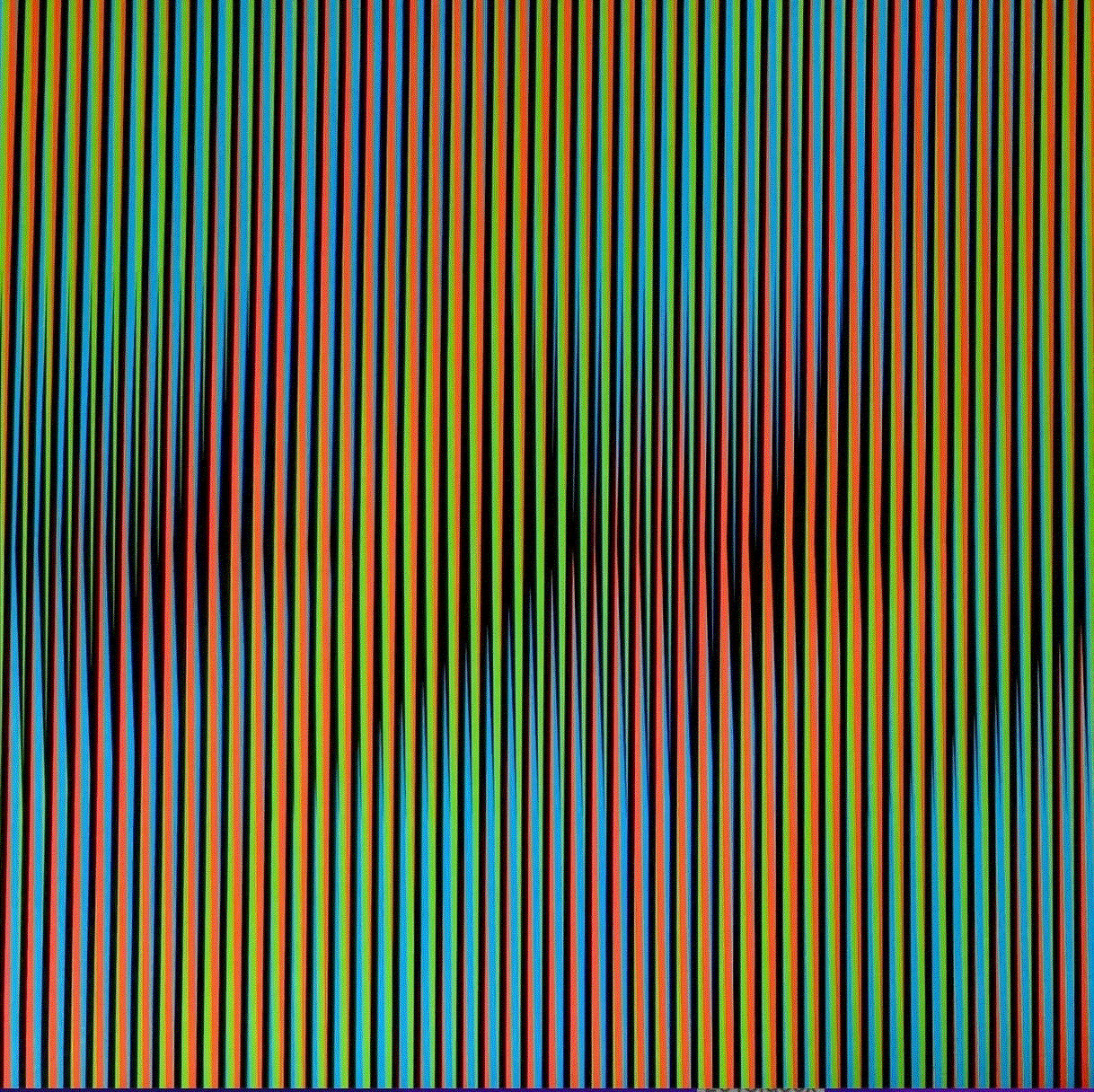 Carlos Curz-Diez INDUCTION CHROMATIQUE A DOUBLE FRÉQUENCE RGB SERIE SEMANA - VIERNES, 2013, 2013 Lithograph 23 4/8 x 23 4/8 ins 60 x 60 cm Available at VFA
