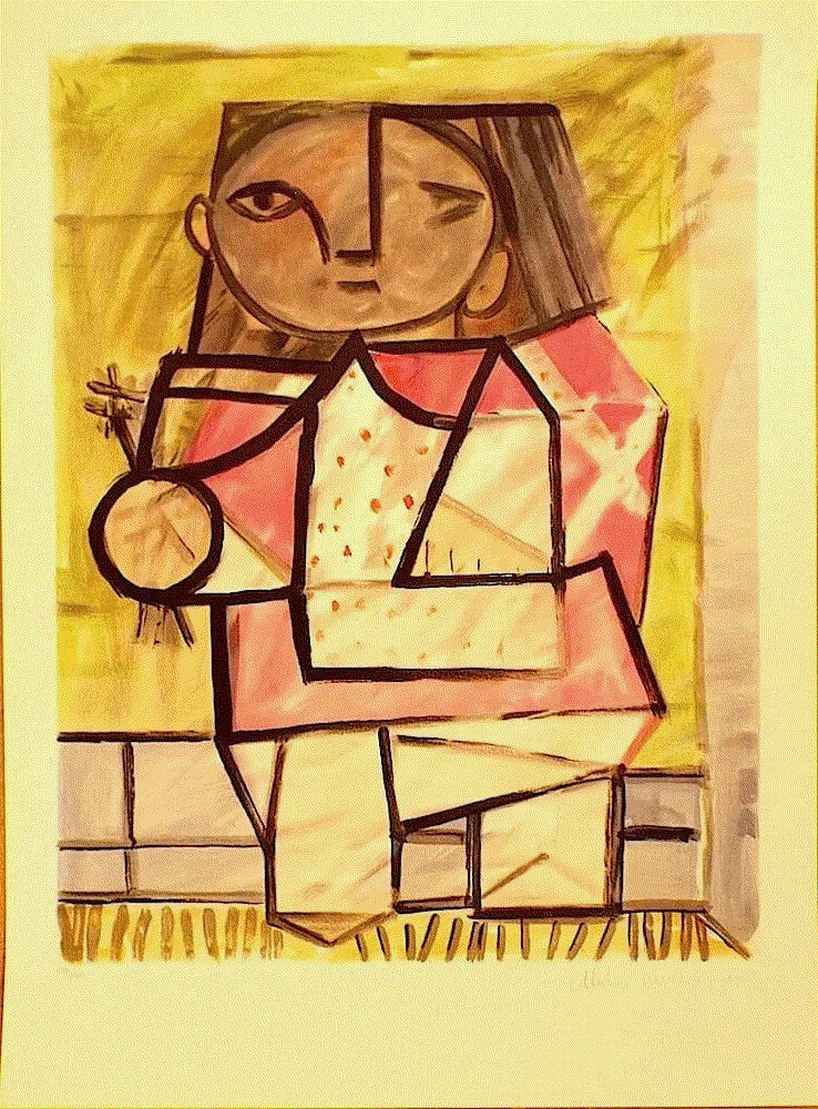 Pablo Picasso ENFANT EN PIED, 1982 Lithograph 29 1/2 x 21 5/8 ins 74.93 x 55.24 cm Available at VFA