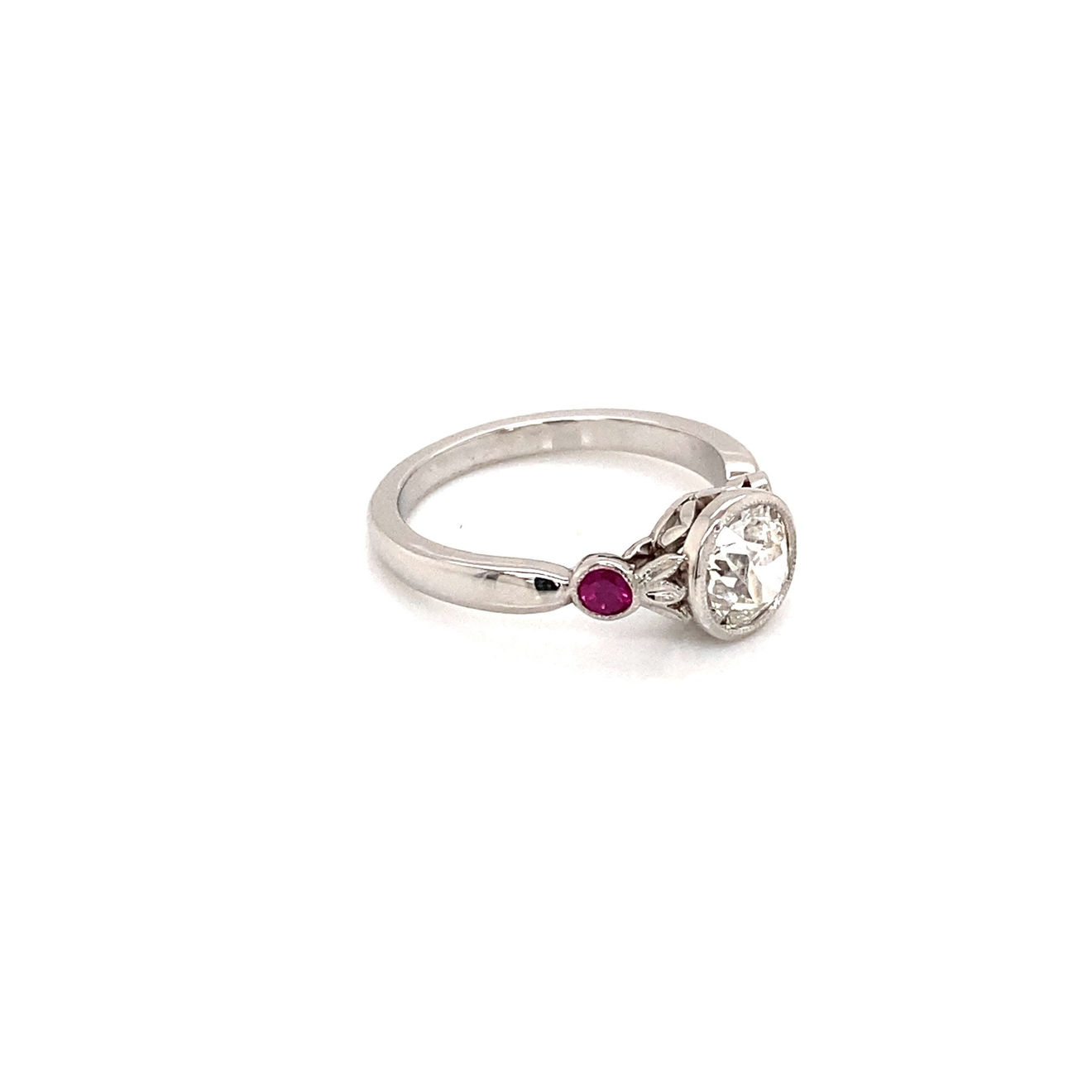 Bespoke Old Cut Diamond & Ruby Ring