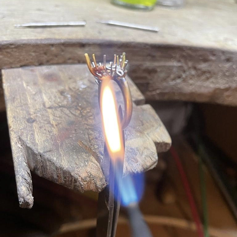 Bespoke Sapphire and Diamond Ring