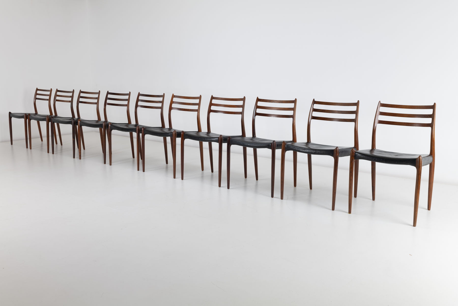 Niels O. Moller, Model 78 Rosewood Dining Chairs, 1962