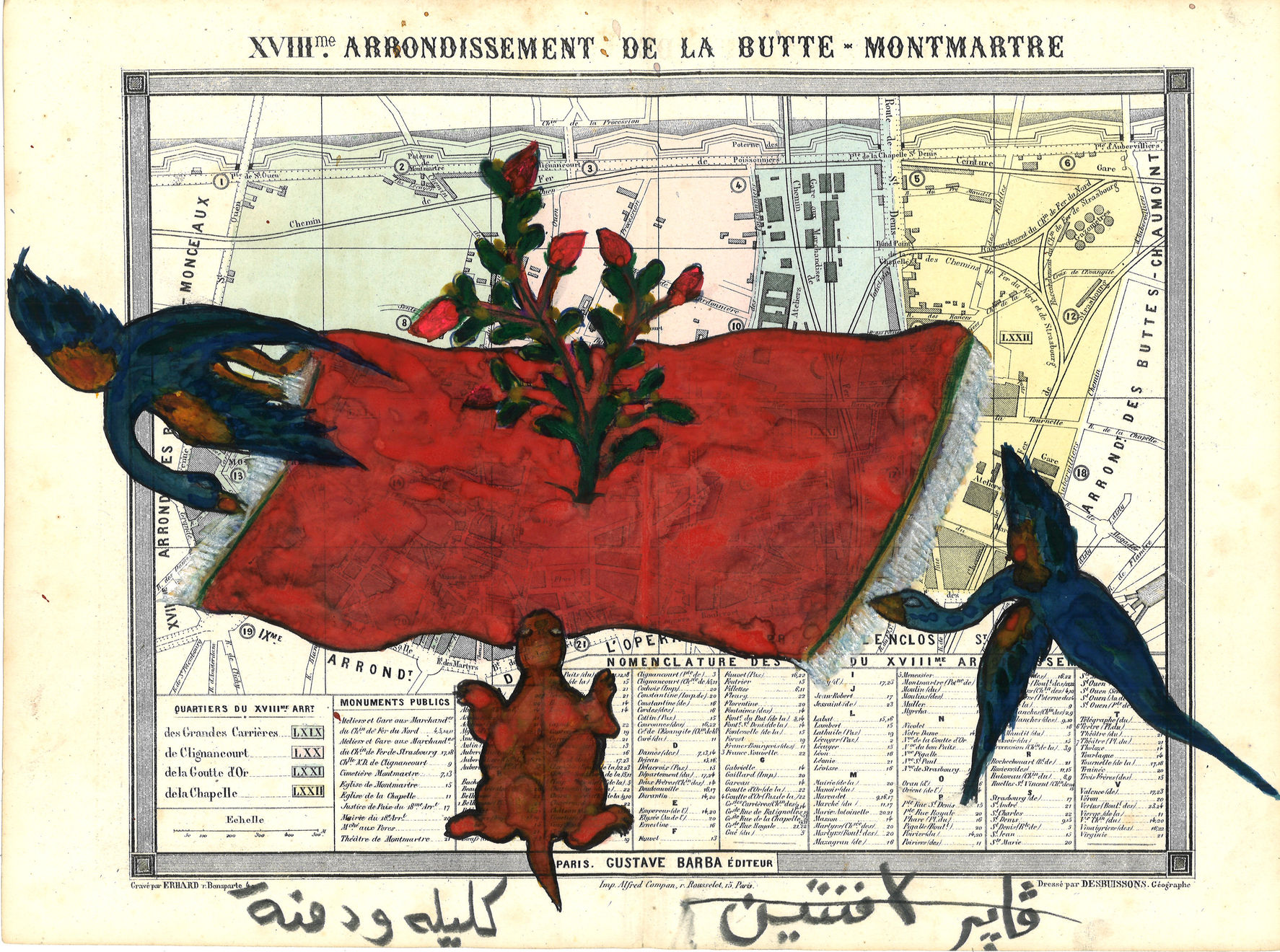 Bilal Bahir , Red Sun in the sky XVIII Paris, 2023