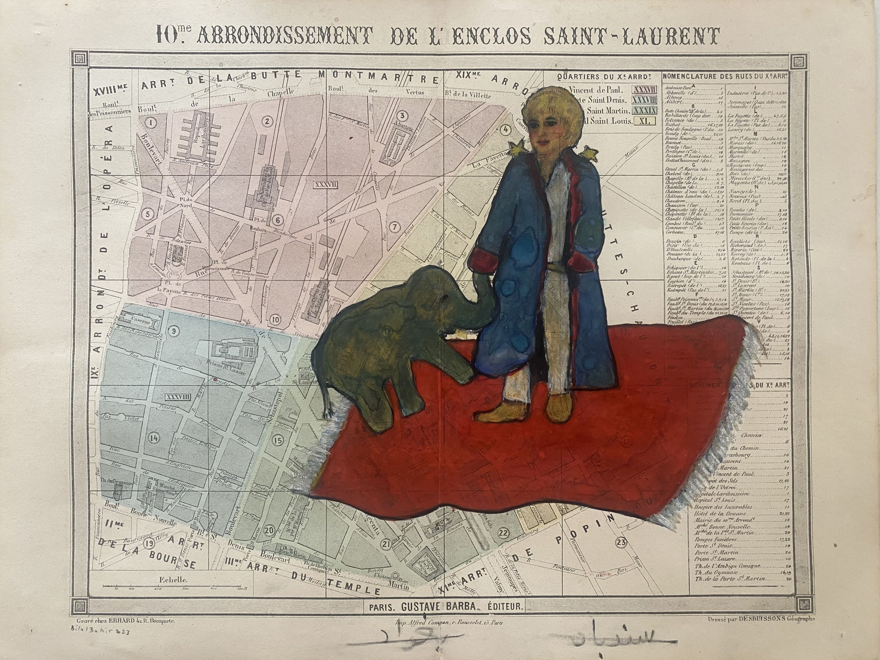 Bilal Bahir , Red Sun in the sky X Paris, 2023