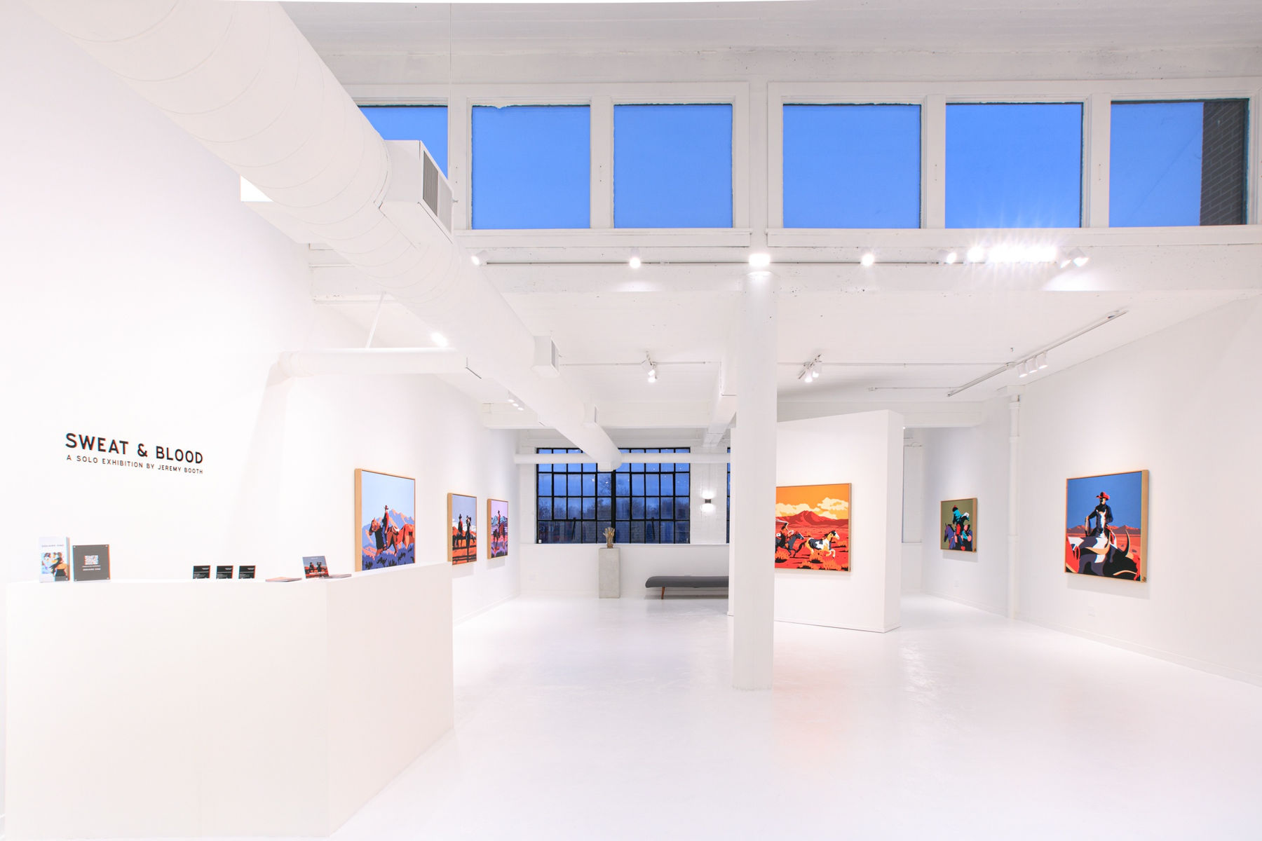 "Sweat & Blood" installation view