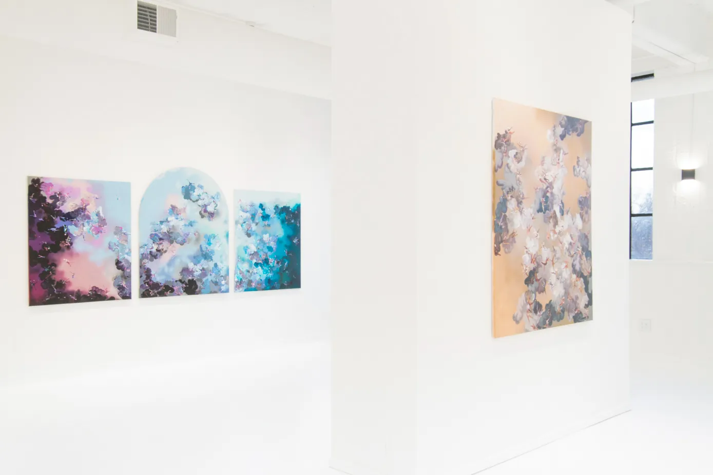 Paul Kuntze, Falling Angels, installation view