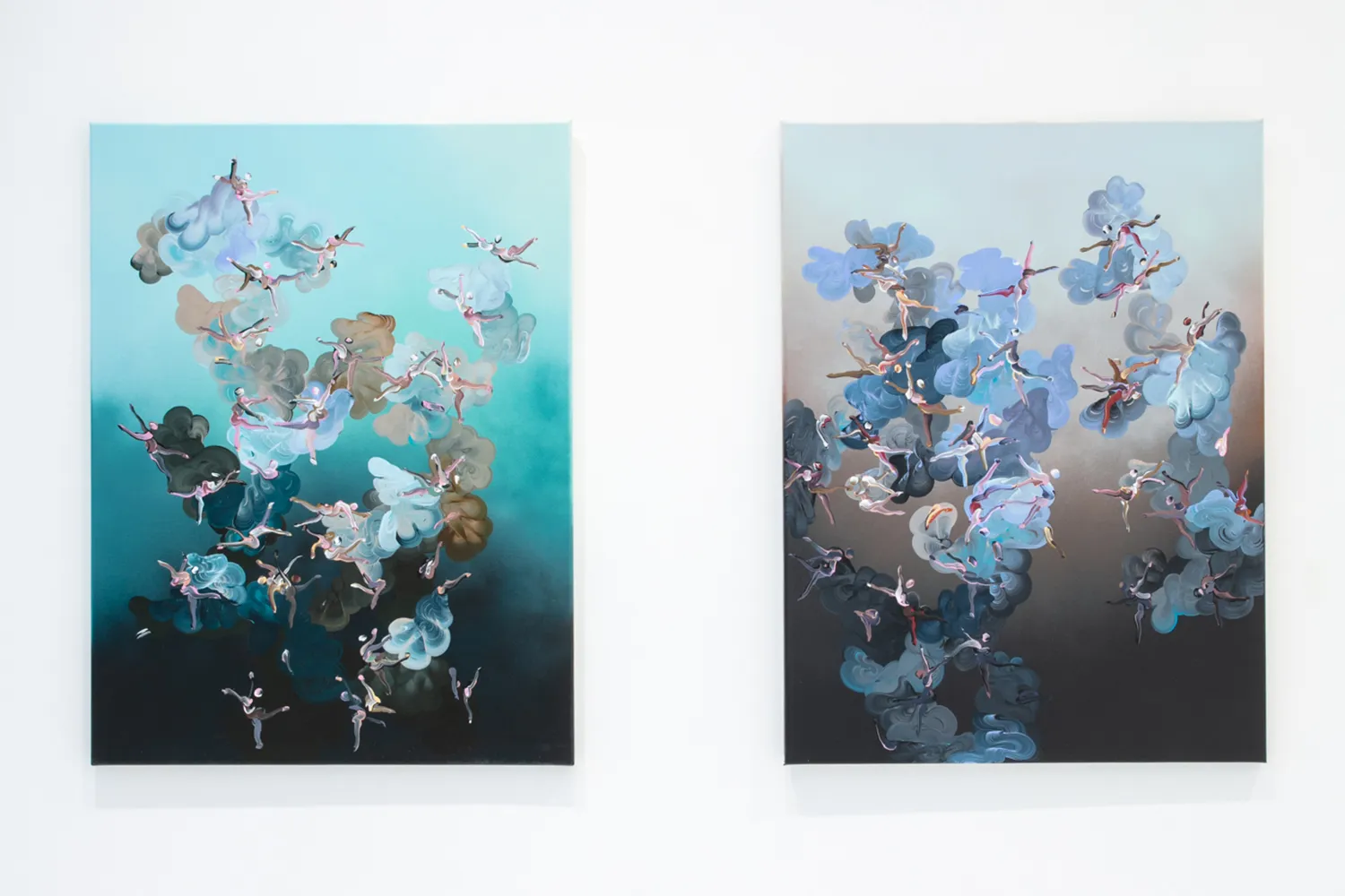 Paul Kuntze, Falling Angels, installation view