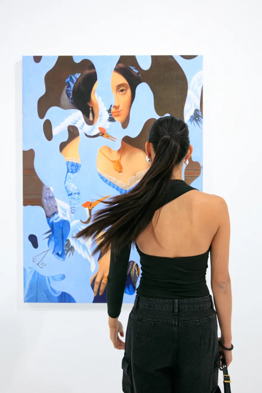 Guests at the opening reception for Dan Alva's "Something Out of Nothing" & Kenny Scharf's "Woodz 'N Thingz" presentation