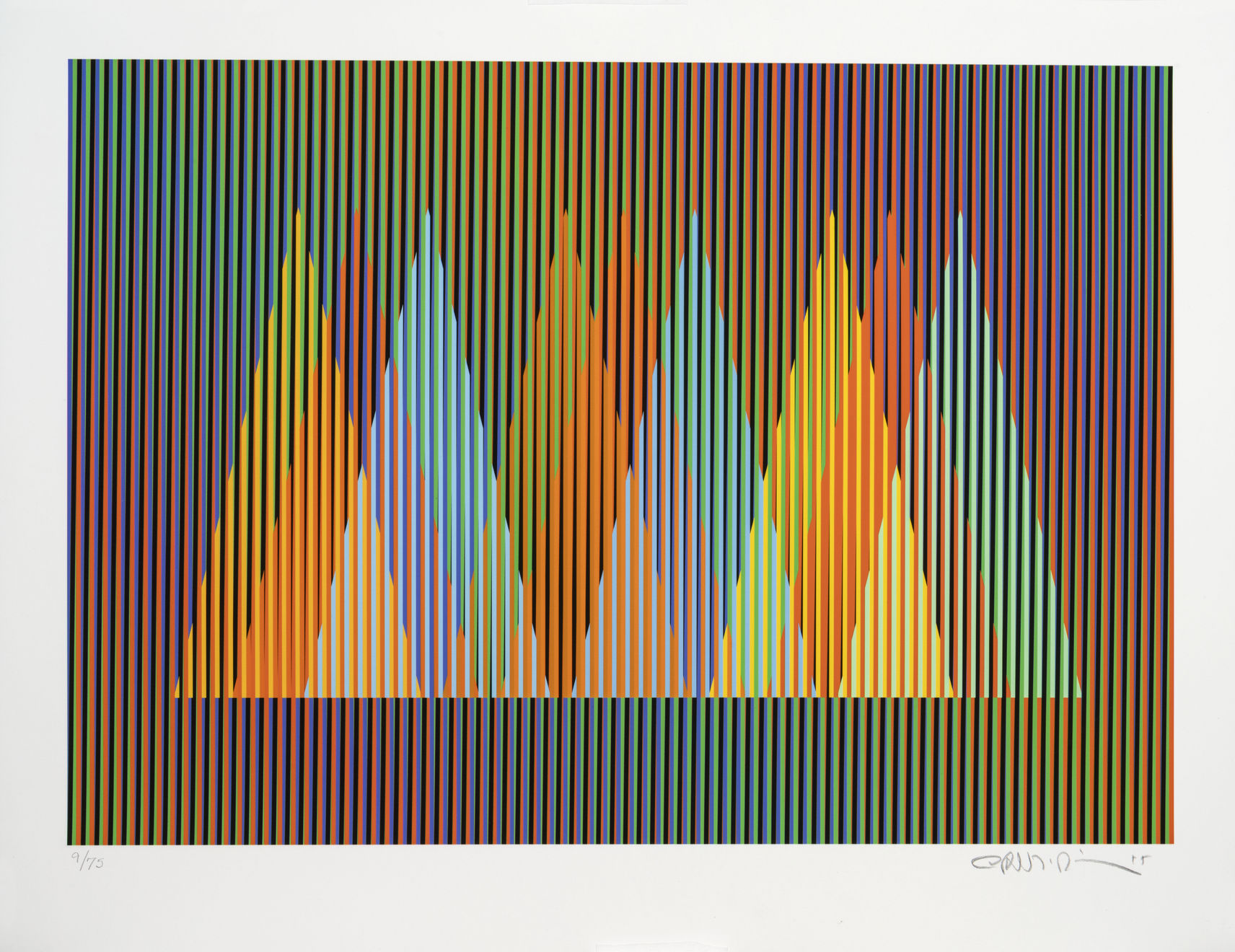 Carlos Cruz-Diez, Serie Cardíaca Tríangulo 2, 2015