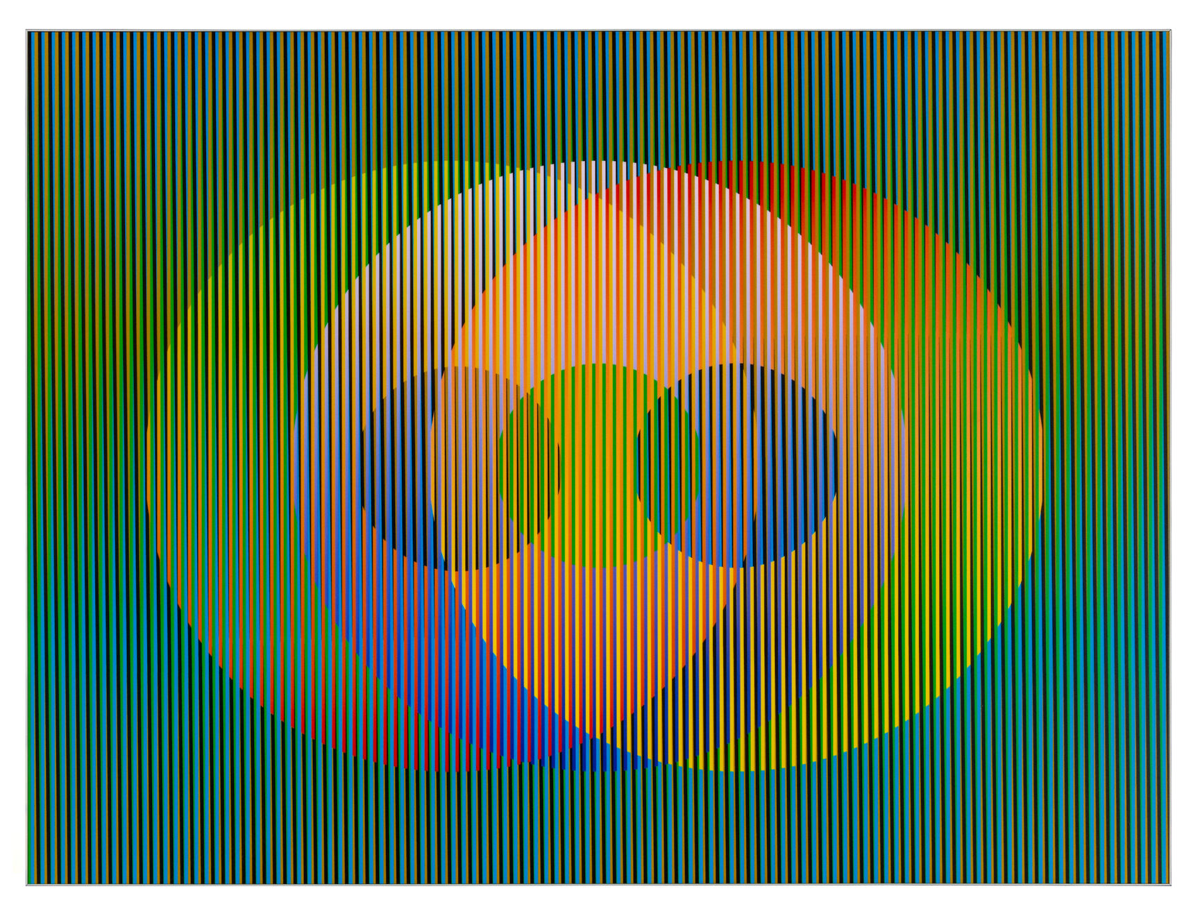 Carlos Cruz-Diez, Color Aditivo Panam Círculos 3, 2010