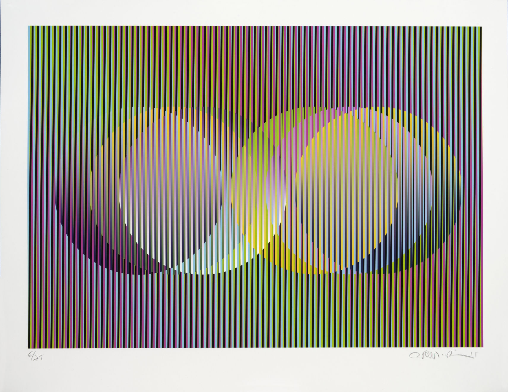 Carlos Cruz-Diez, Serie Cardíaca Círculo 2, 2015