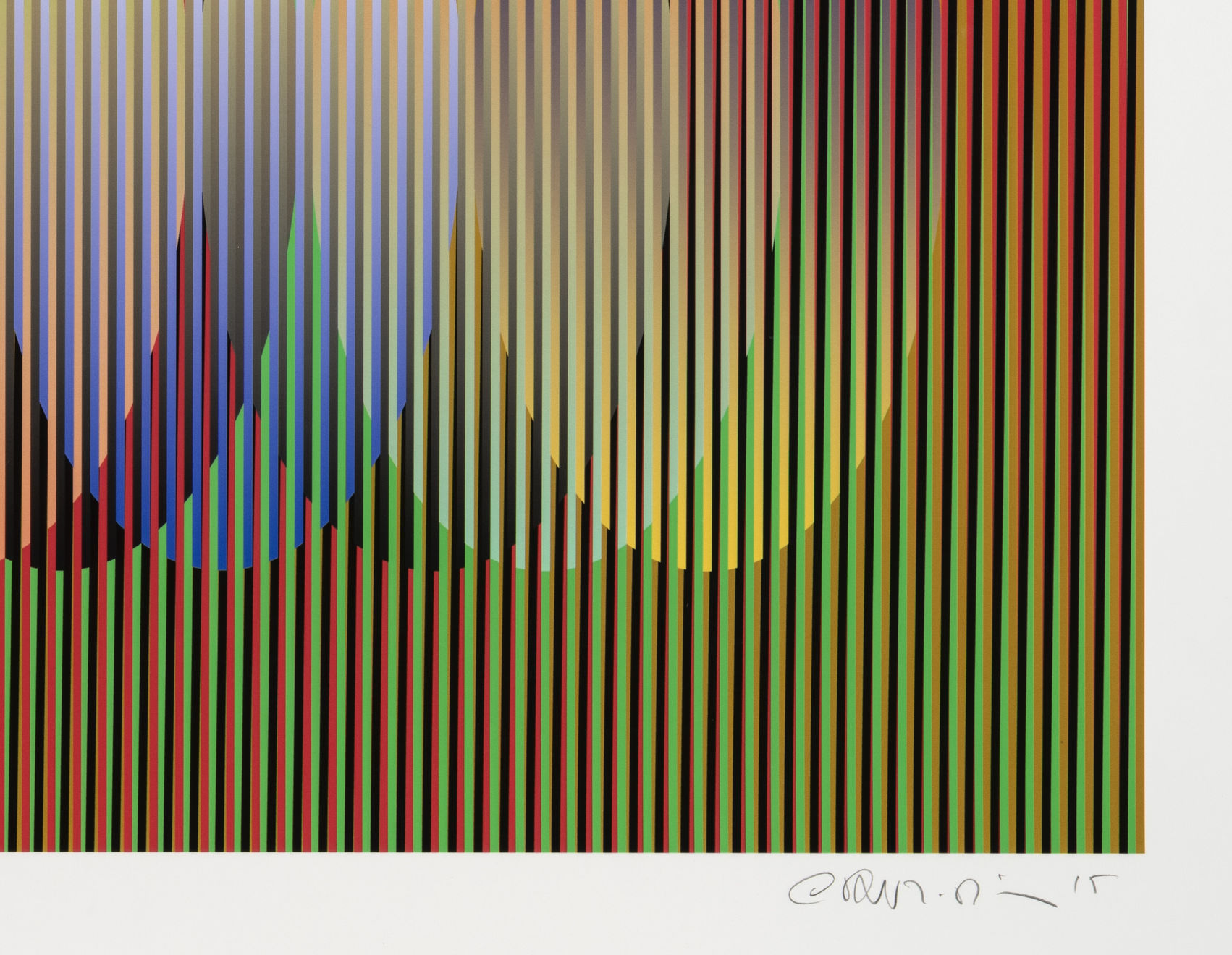 Carlos Cruz-Diez, Serie Cardíaca Oval 1, 2015