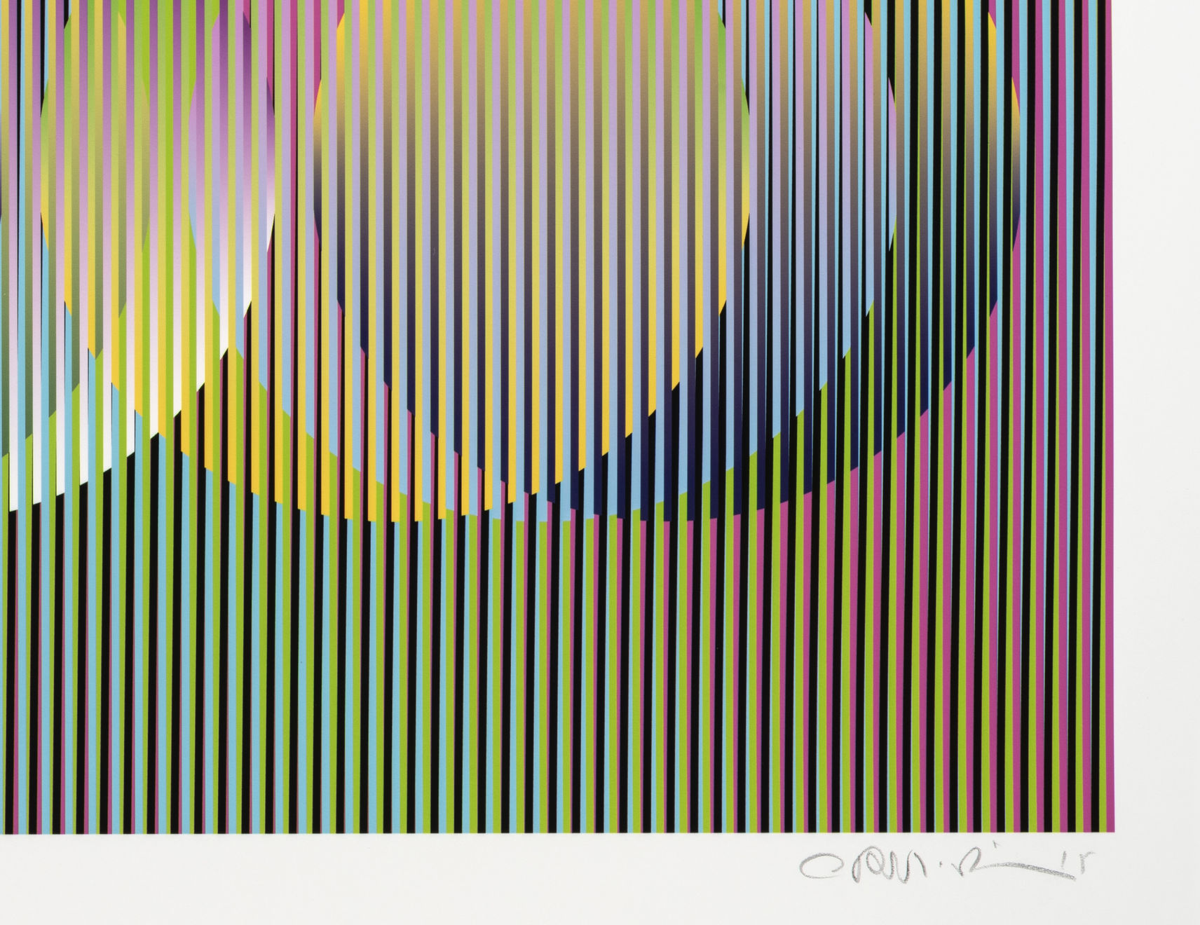 Carlos Cruz-Diez, Serie Cardíaca Círculo 2, 2015