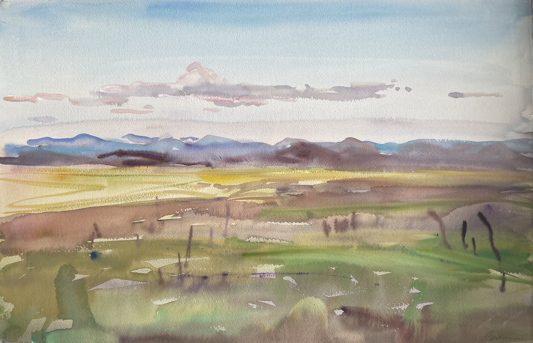 Antony Bream, Towards the hills, Magadi, Kenya