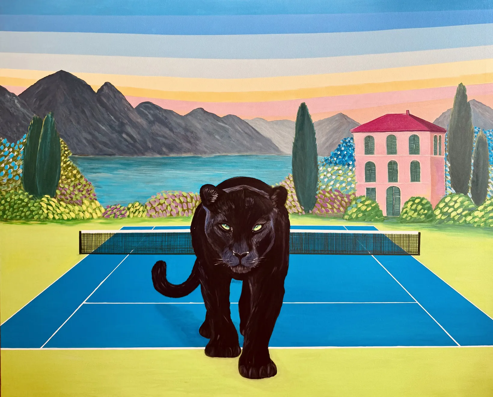 María Cortés, The Panther and the Tennis Court, 2026