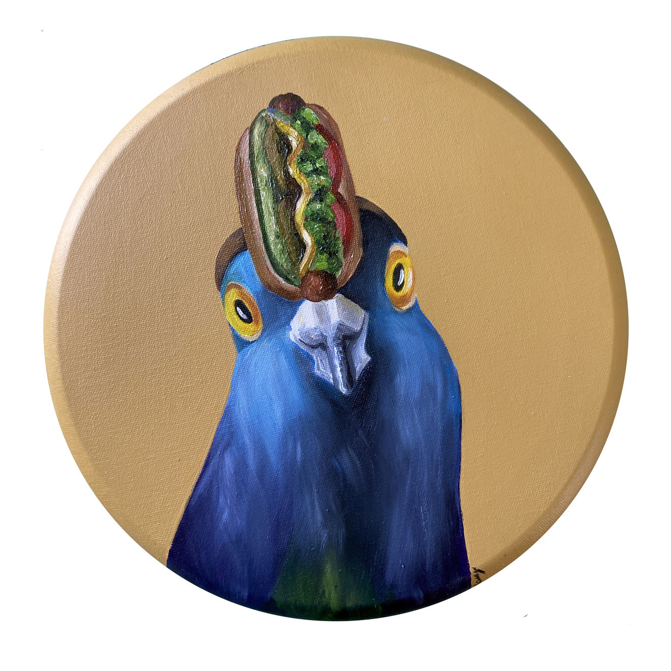 JJ Galloway/The Arty Pigeon Lady, Chicago Dog Headband No.2
