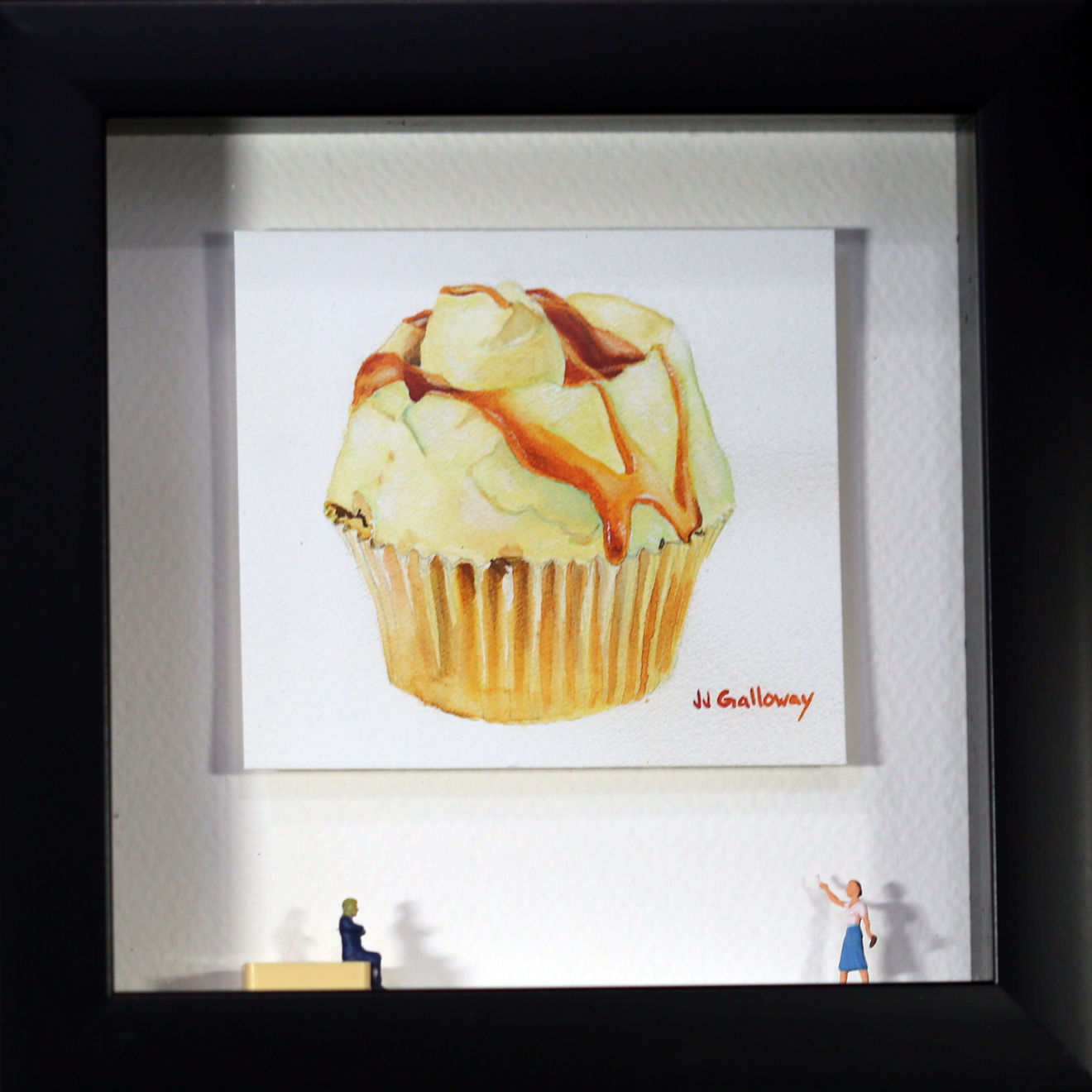 JJ Galloway/The Arty Pigeon Lady, Vanilla Cupcake Diorama, No.1