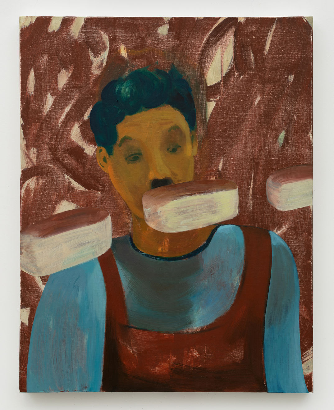 翟倞，面包会有的，布面油画，90 × 70 cm，2019 Zhai Liang, There Will Be Bread, Oil on canvas, 90 × 70 cm, 2019