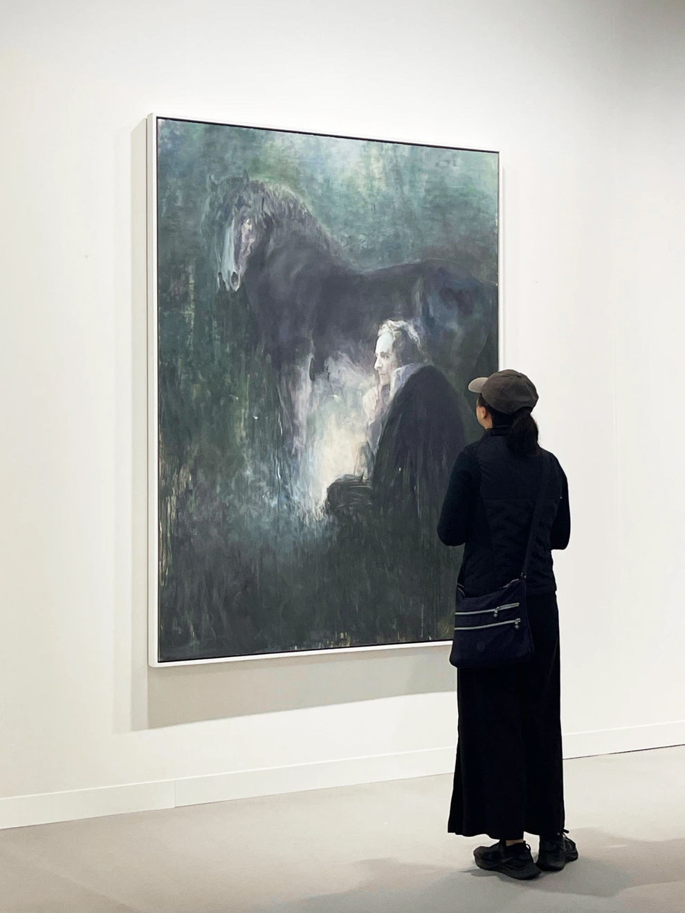 He Duoling, Russian Forest (Silver Age) Joseph Brodsky - Black Horse, Oil on canvas, 200 x 150 cm, 2020 何多苓，俄罗斯森林（白银时代）约瑟夫·布洛茨基 · 黑马，布面油画，200 x 150 cm, 2020