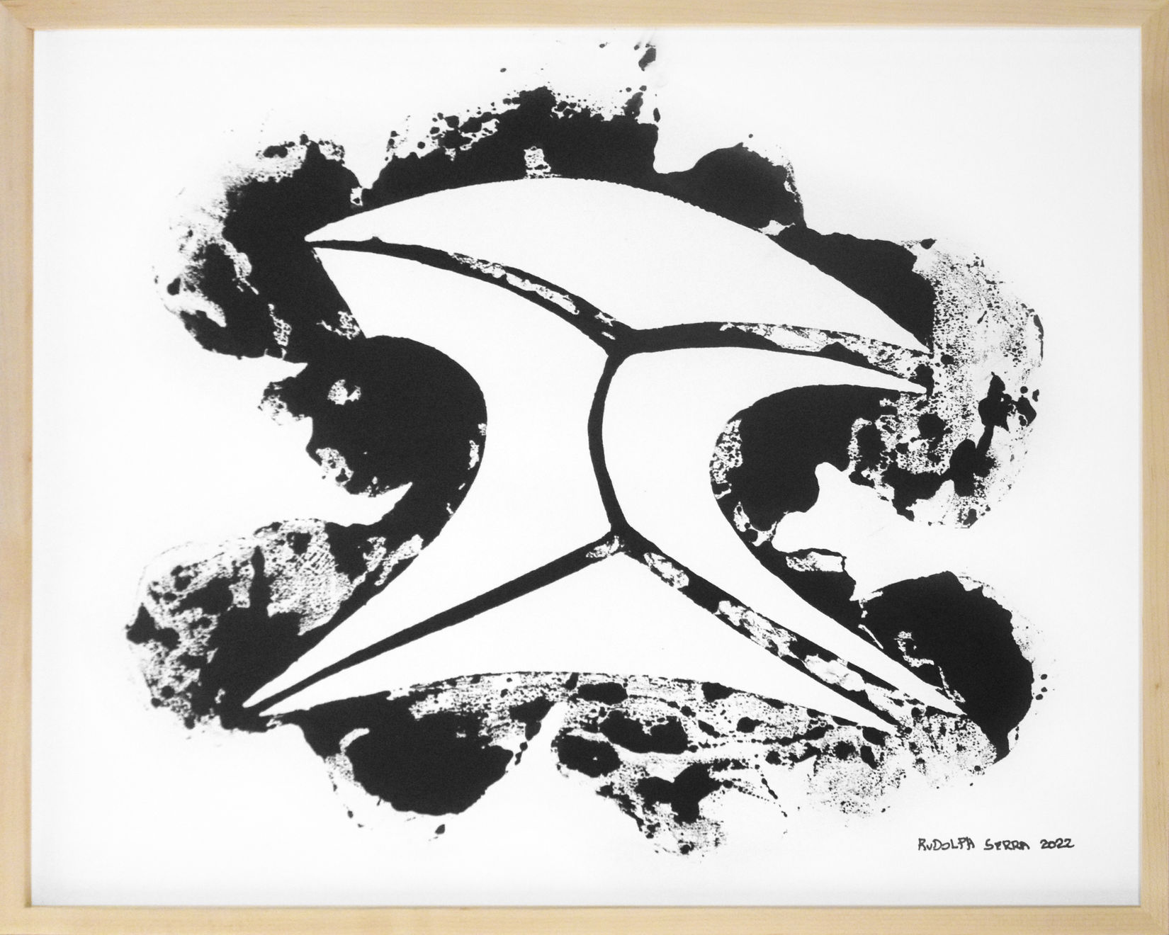 Rudolph Serra, Untitled 8 (Asemic Series), 2022
