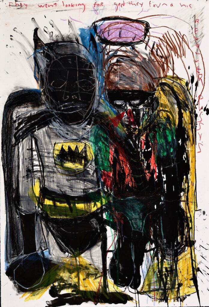 Dana Louise Kirkpatrick, They Shoot it Straight Up Your Nose and POOF You're Alive (Batman Robin), 2018