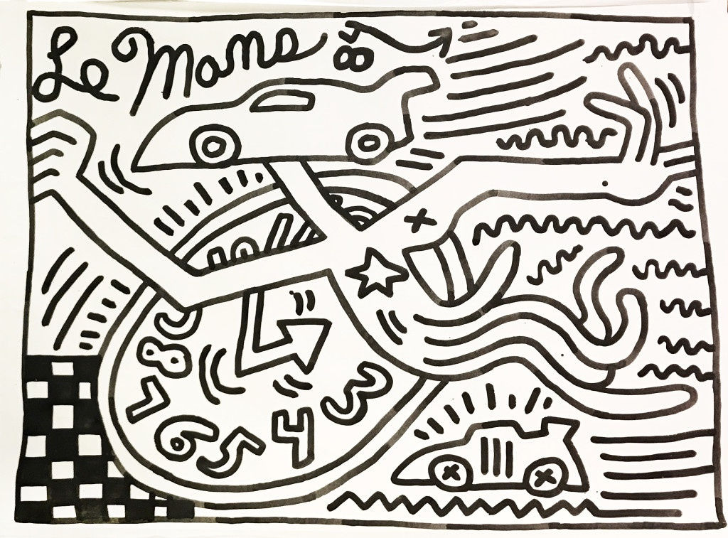 Keith Haring, Untitled (Le Mans) , 1984
