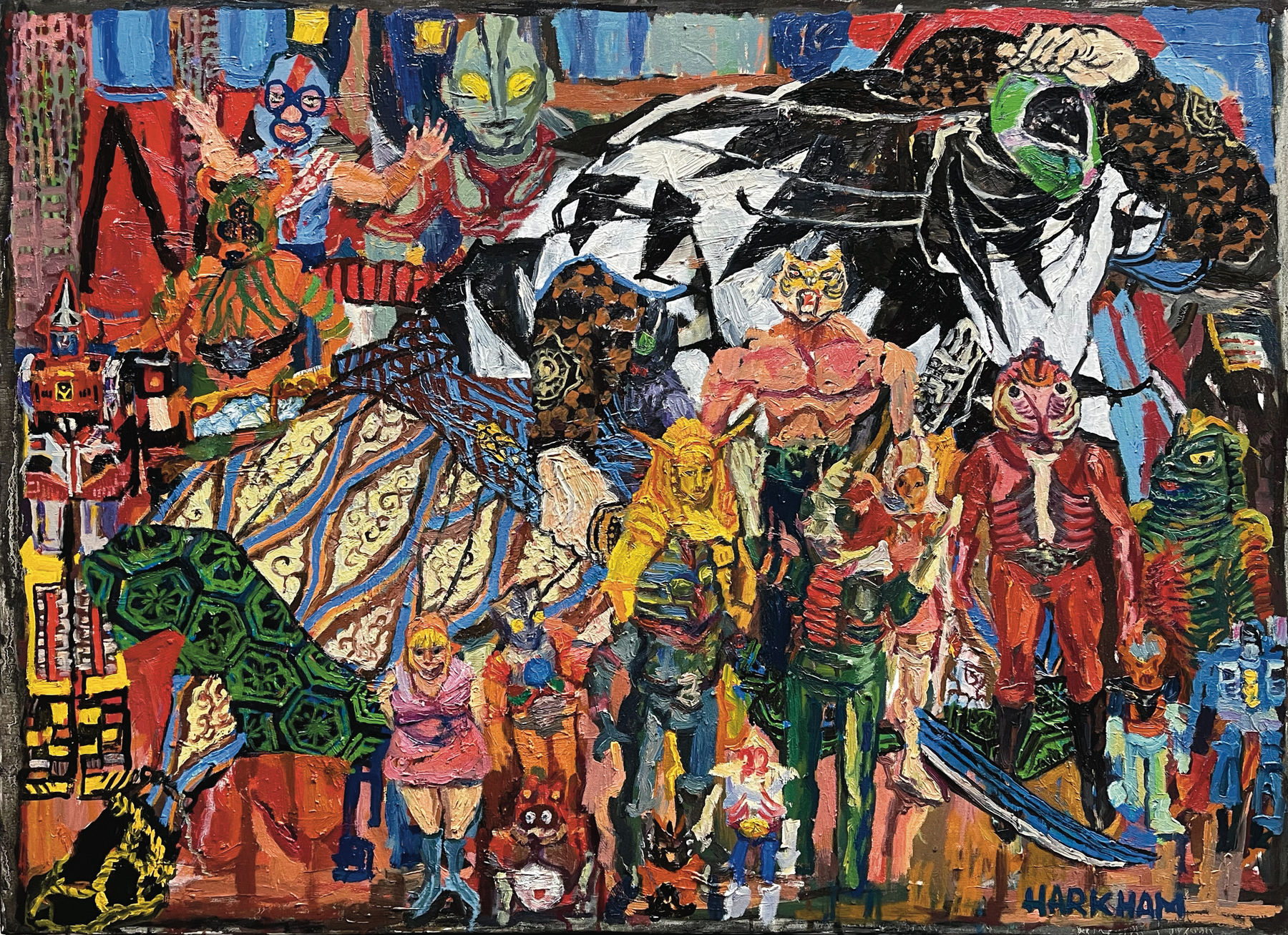 Jonathan Harkham, Kuniyoshi Study #3, 2021