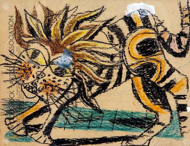 Philip Guston, A Lion, 1947