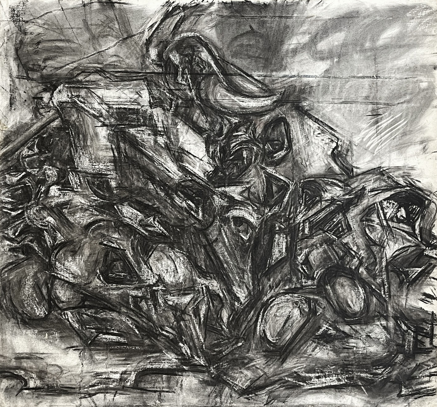 Mercedes Matter, Still Life With Skulls (MM 101), 1981-82