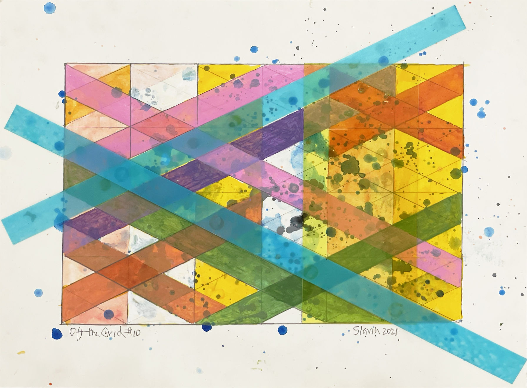 Arlene Slavin, Off the Grid #10, 2021