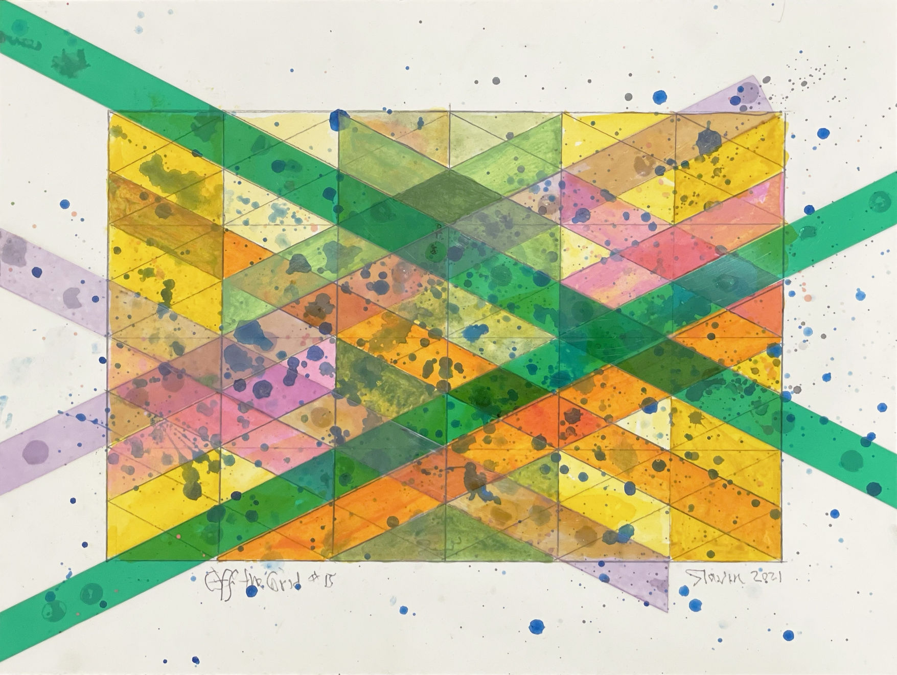 Arlene Slavin, Off the Grid #15, 2021