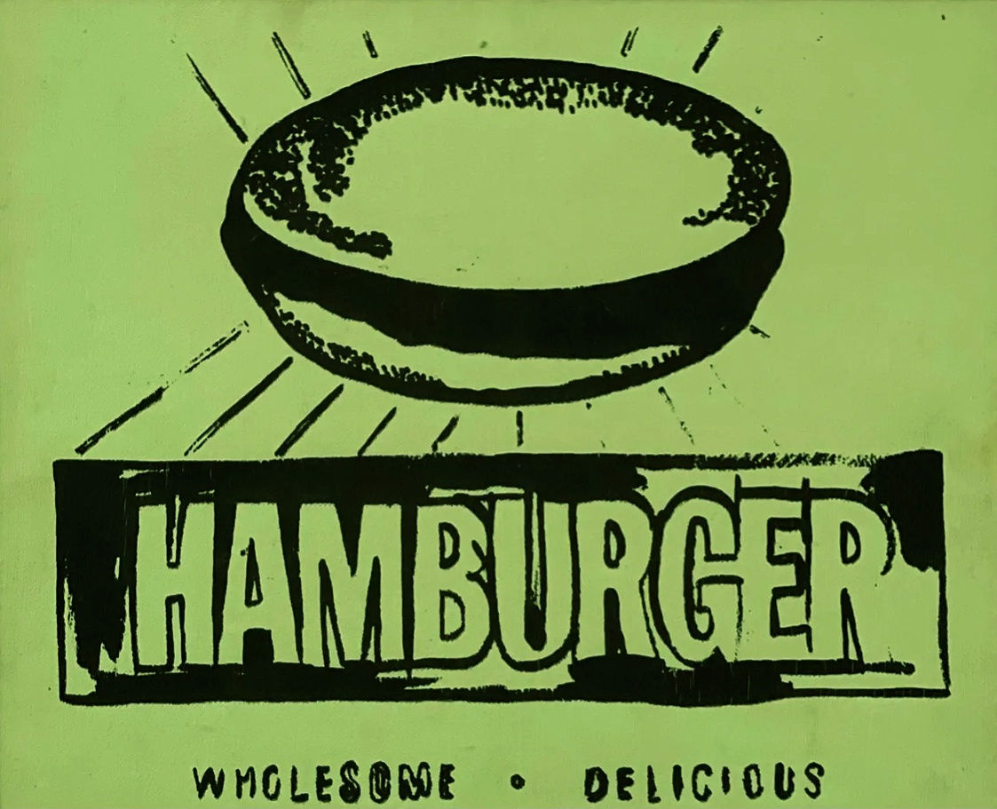 Andy Warhol, Hamburger, 1986