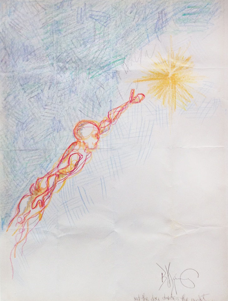 Jean-Michel Basquiat, And The Day Divides The Night , 1977