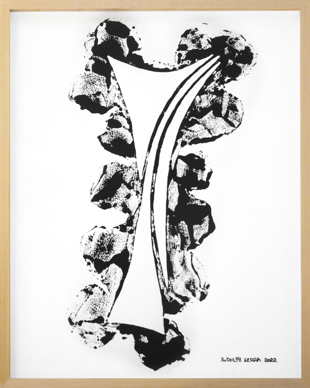 Rudolph Serra, Untitled 4 (Asemic Series), 2022