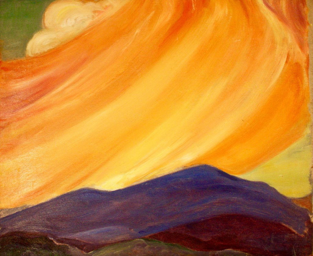 Mercedes Matter, Landscape Verso Abstraction, c. 1928