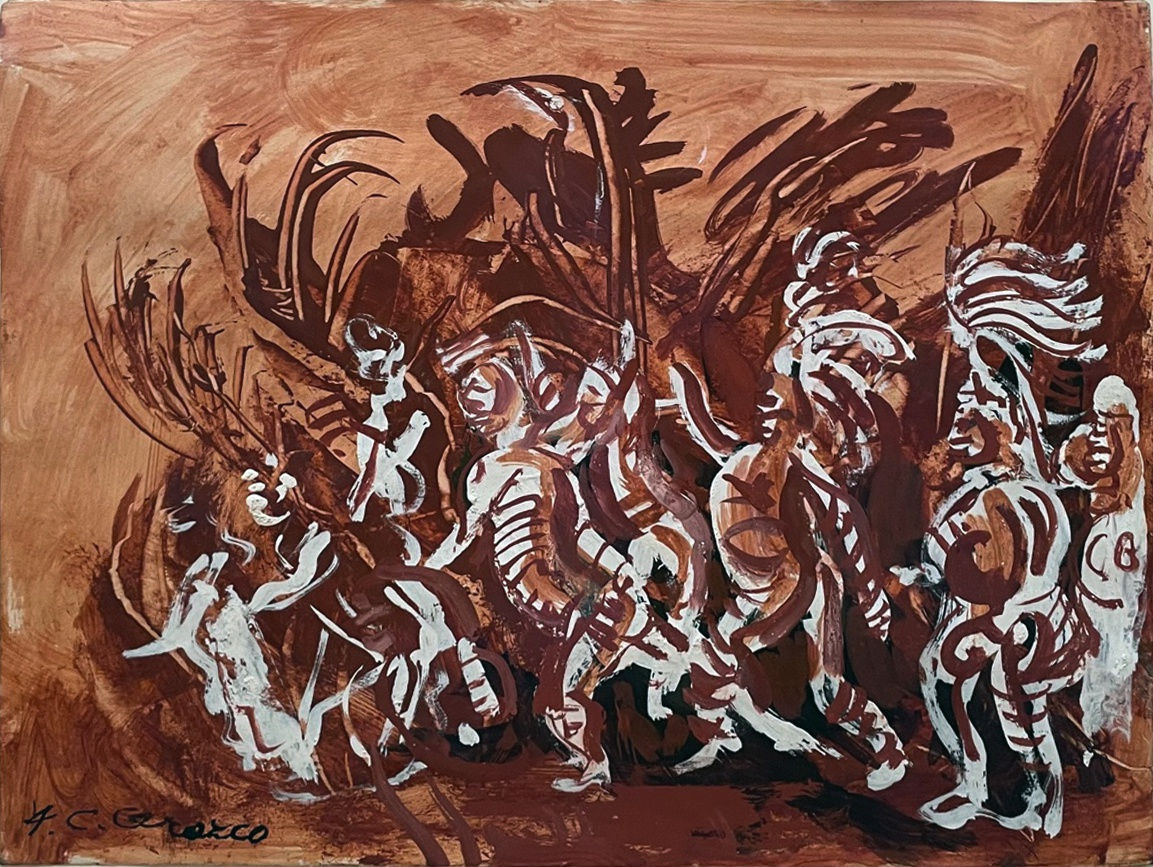 Jose Clemente Orozco, Indians in Red and White, 1947