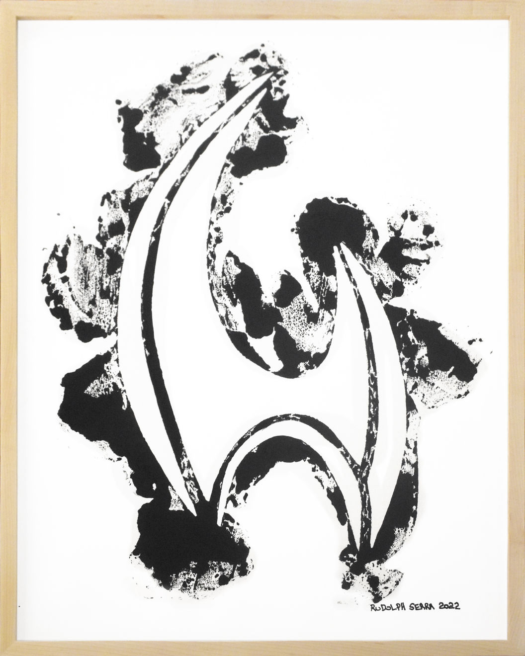 Rudolph Serra, Untitled 3 (Asemic Series), 2022