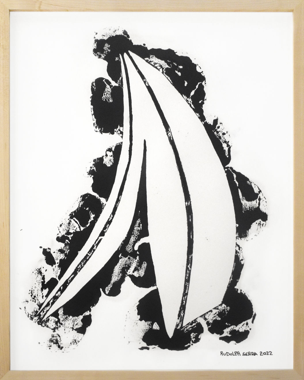 Rudolph Serra, Untitled 6 (Asemic Series), 2022