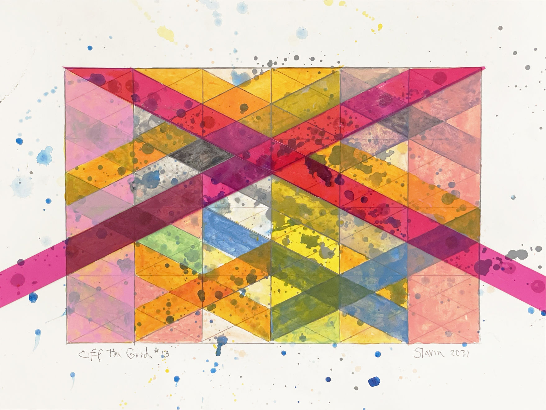 Arlene Slavin, Off the Grid #13, 2021