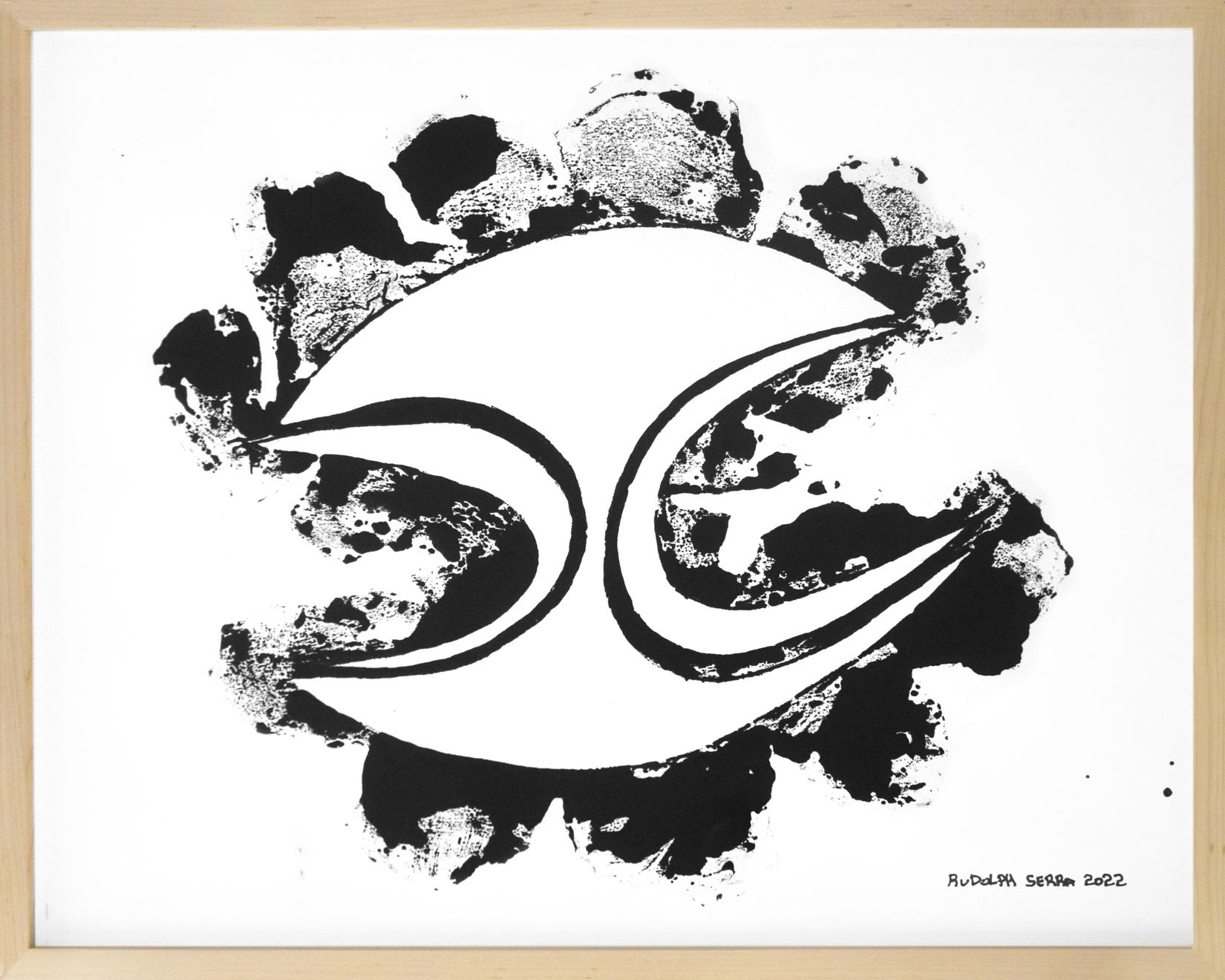 Rudolph Serra, Untitled 9 (Asemic Series), 2022