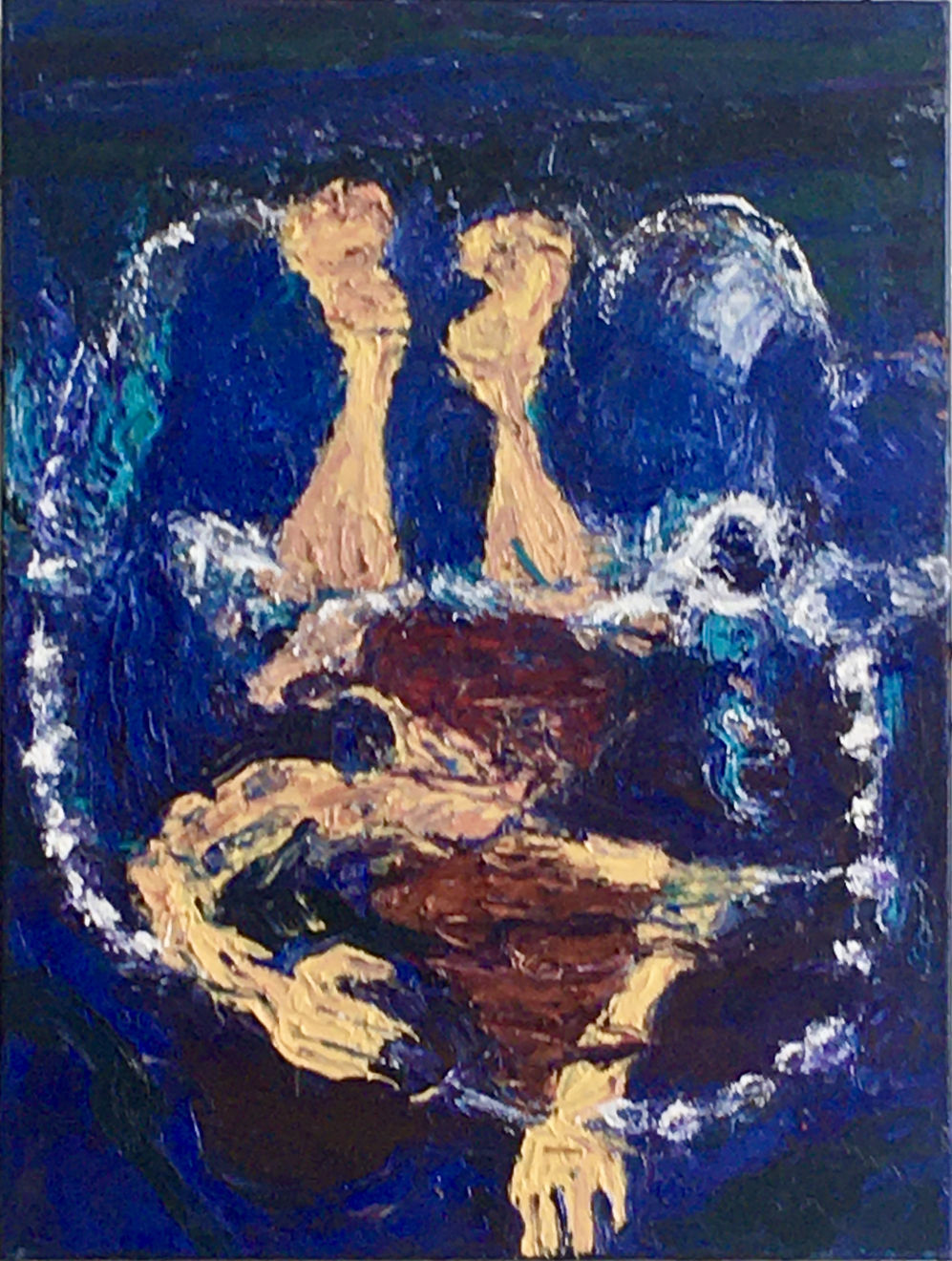 Catherine Lepp, Blue Divers, 2021