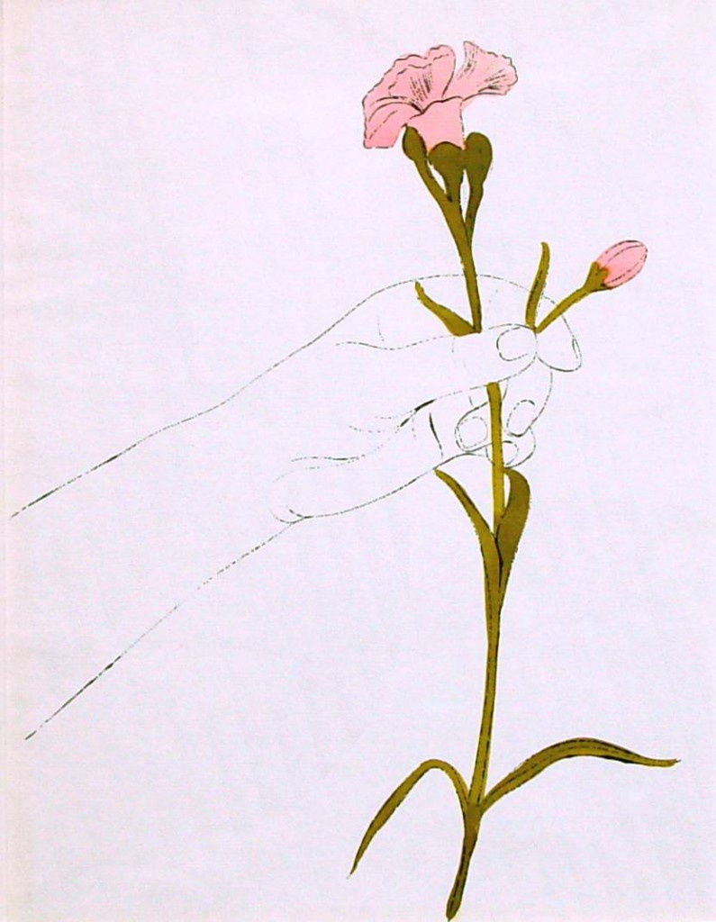 Andy Warhol, Hand with Carnation, 1957
