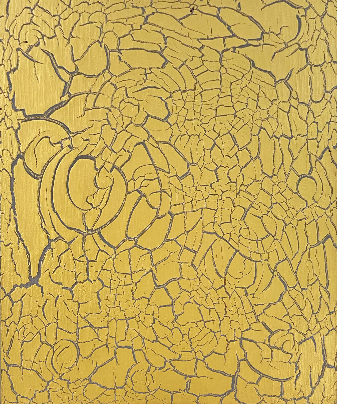 Ed Moses, Untitled (Gold and Gray), 2011