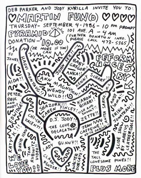 Keith Haring, Untitled Martin Fun(D) , 1987