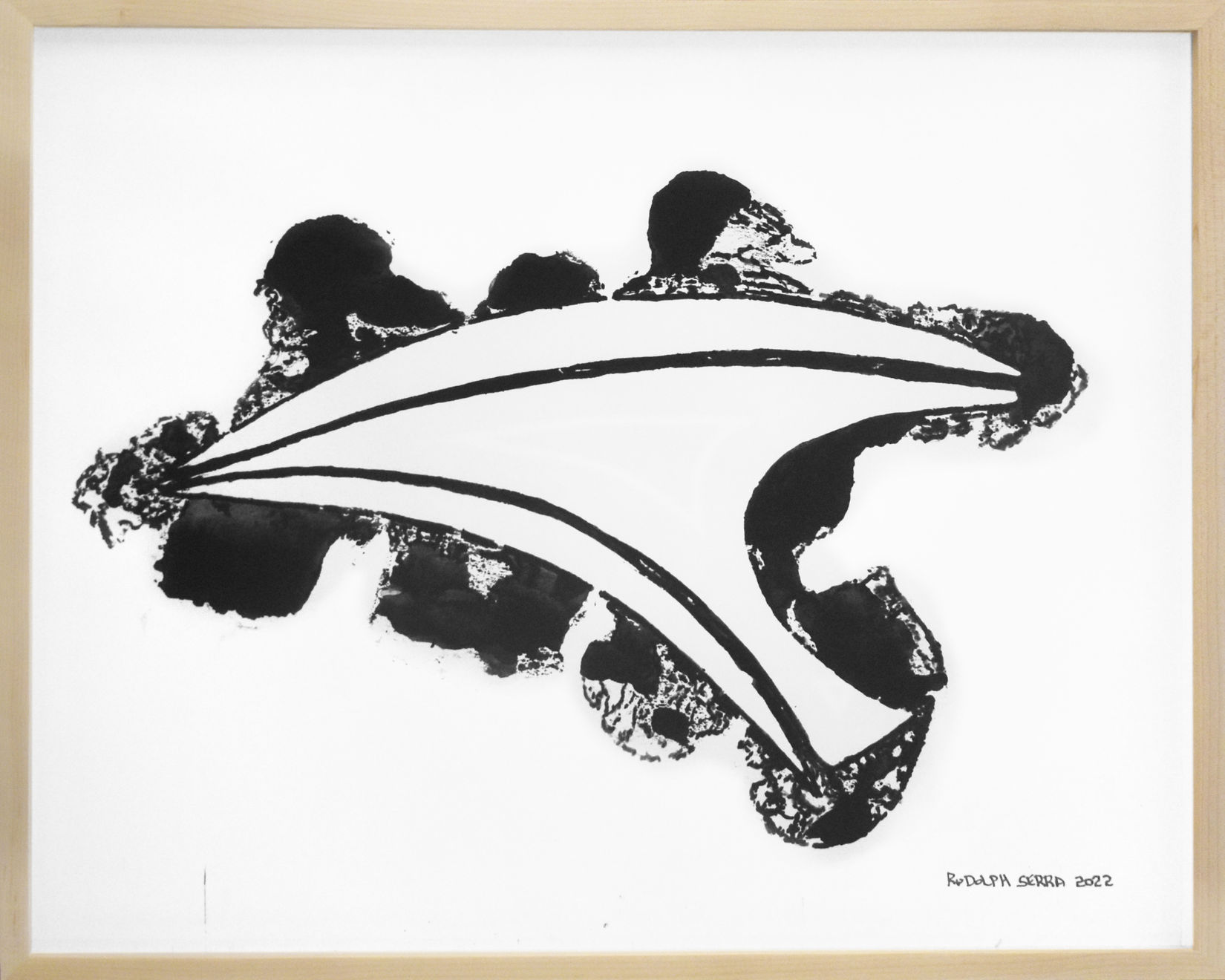 Rudolph Serra, Untitled 7 (Asemic Series), 2022