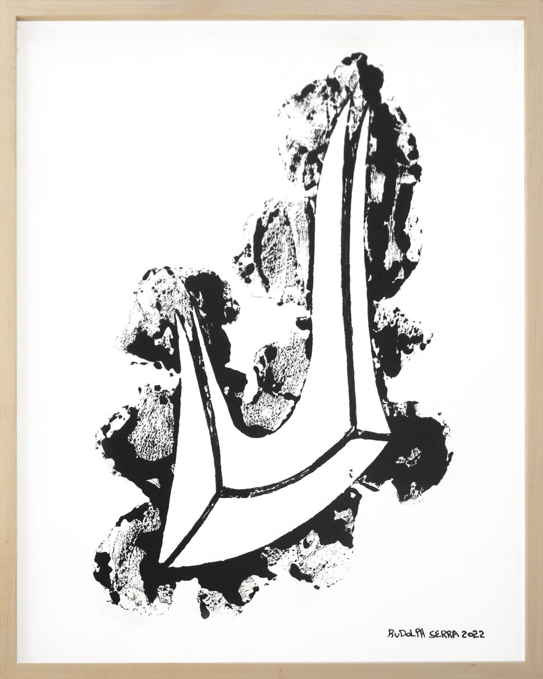 Rudolph Serra, Untitled 2 (Asemic Series), 2022