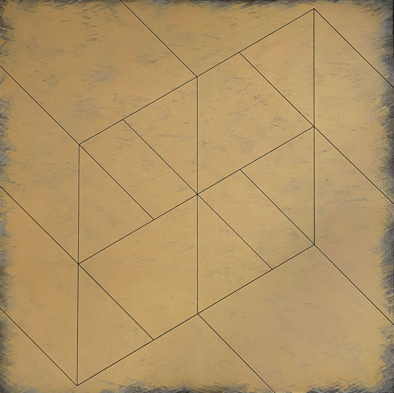 Duayne Hatchett, Black Line on Brown, 1973