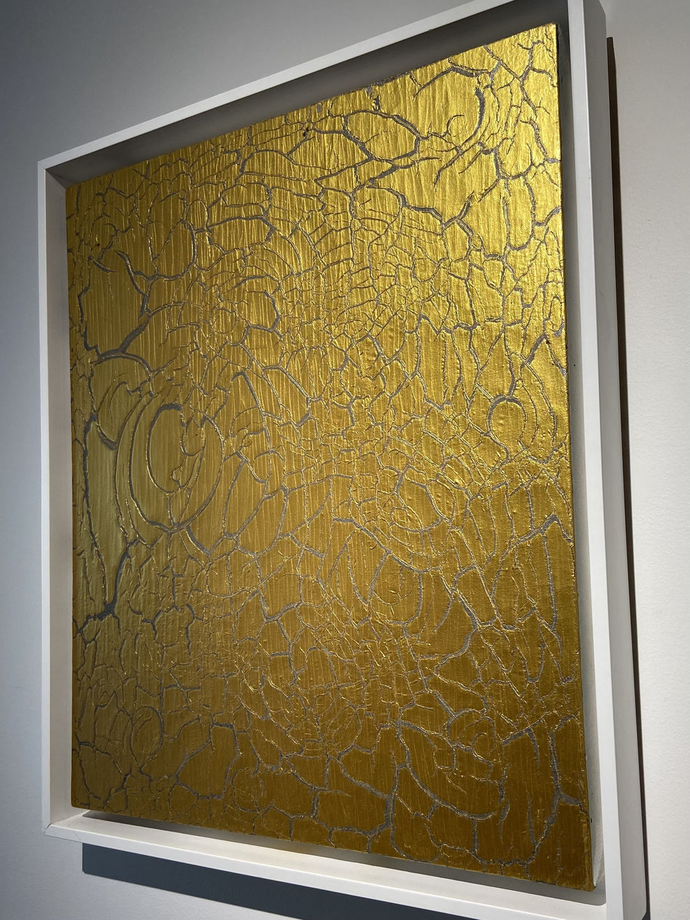 Ed Moses, Untitled (Gold and Gray), 2011