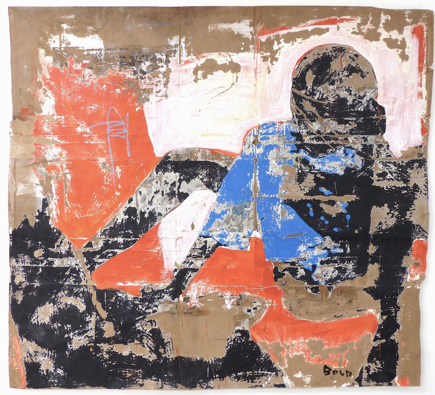 Djossi, 2018, technique mixte, 187 x 170 cm © Armand Boua