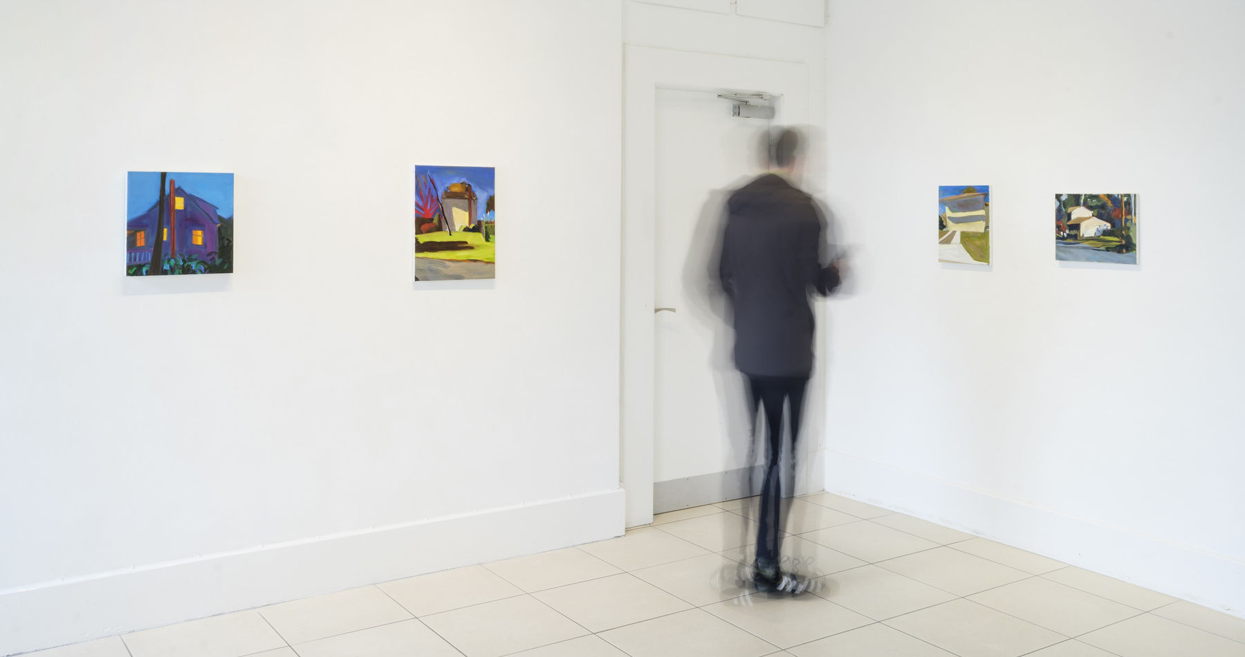 Installation view of Maureen O'Leary: By the same sea, homes of the Irish diaspora (Custom House Studios + Gallery, Co. Mayo, Ireland, September 28 - October 22, 2023). Photo by Michael McLaughlin.