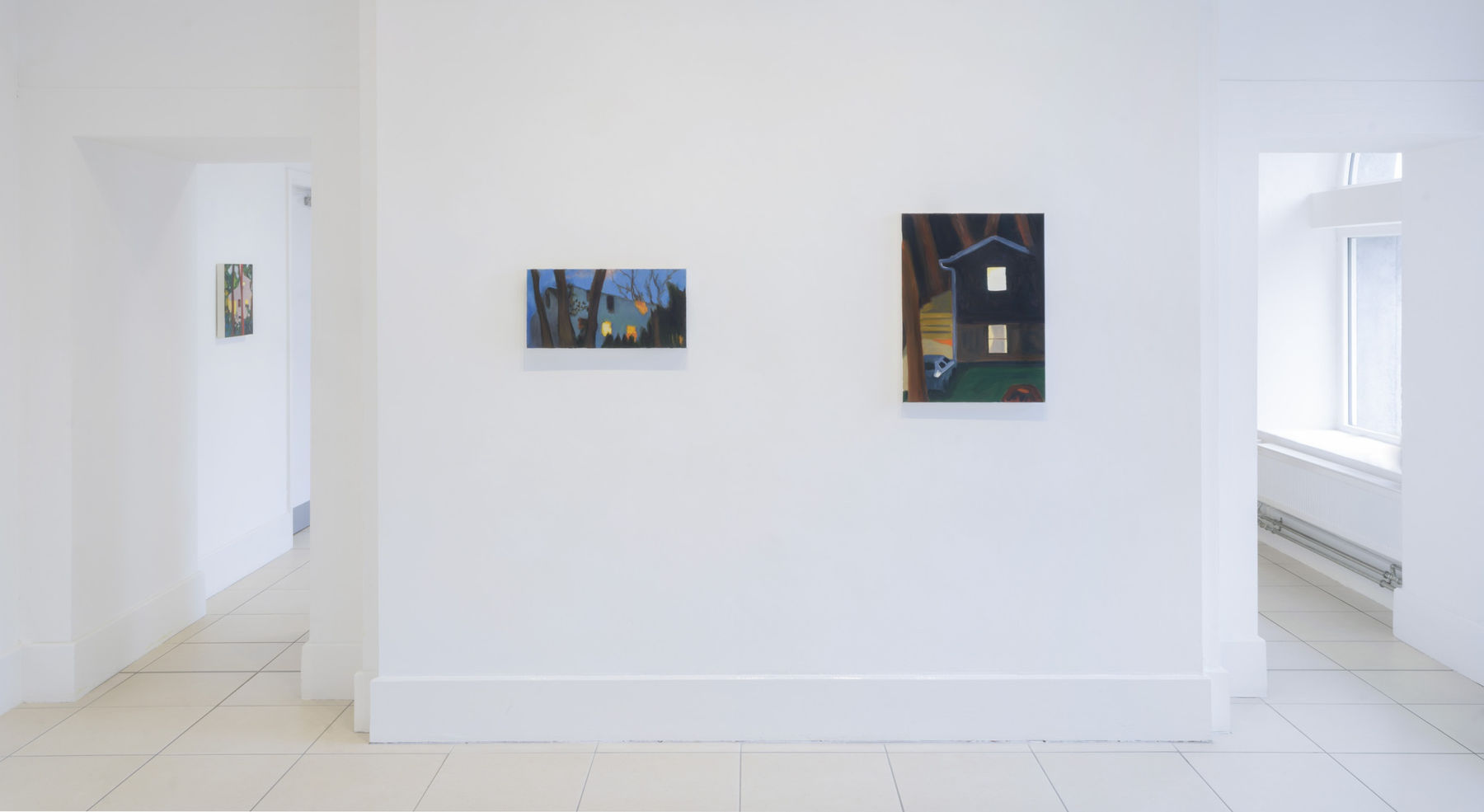 Installation view of Maureen O'Leary: By the same sea, homes of the Irish diaspora (Custom House Studios + Gallery, Co. Mayo, Ireland, September 28 - October 22, 2023). Photo by Michael McLaughlin.
